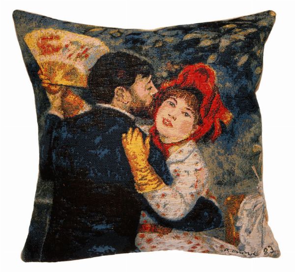 Phot of Dance in the Country by Pierre-Auguste Renoir Tapestry Cushion