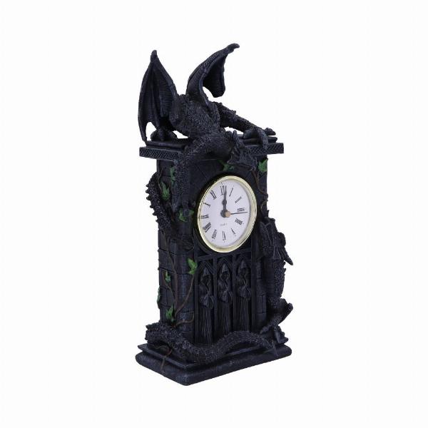 Photo #3 of product NOW114 - Duelling Dragons Clock Dragon Ivy Mantel Clock