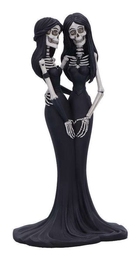 Photo #4 of product B6461X3 - Eternal Sisters Gothic Skeletons Figurine 24cm