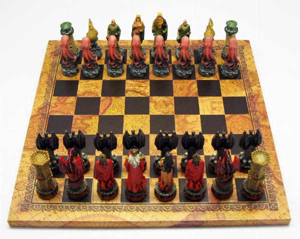 Photo of Fire vs Water Fantasy Chess Set