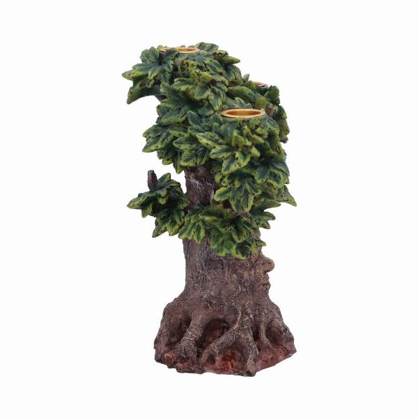 Photo #4 of product U4925R0 - Forest Flame Tree Spirit Green Man Candle Holder Ornament