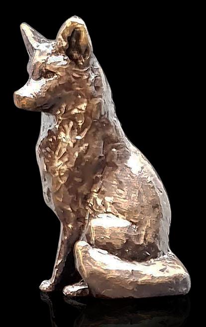 Miniature figurine Bronze Fox