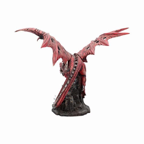 Photo #3 of product D1223D5 - Fraener's Wrath Large Red Dragon Figurine
