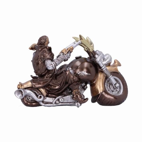 Photo #3 of product U5547T1 - Bronze Full Throttle Motorbike Figurine 17cm