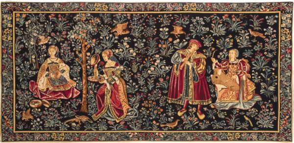 Phot of Gallantry Medieval Wall Tapestry