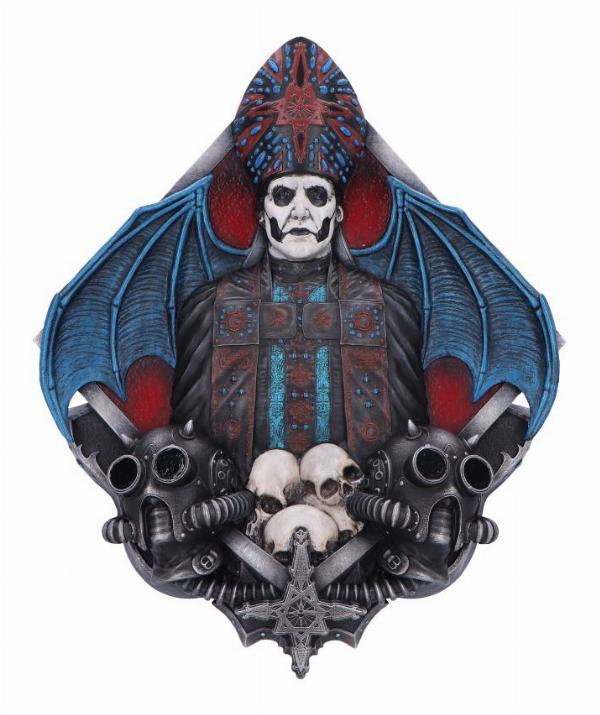 Photo #1 of product B6661B24 - Ghost Papa Emeritus IV Gothic Wall Plaque