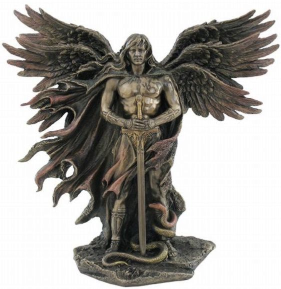 Photo of Guardian Angel Bronze Figurine 28 cm