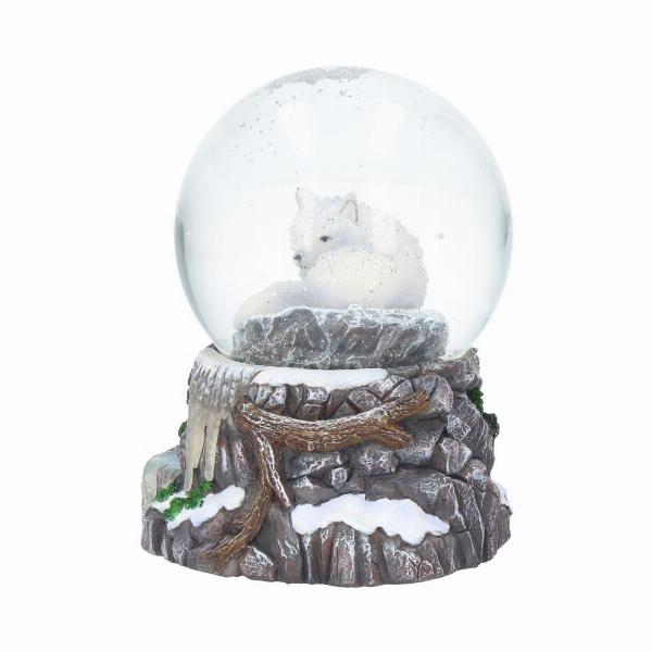 Photo #2 of product B3653J7 - Lisa Parker Guardian of the North Wolf Snowglobe