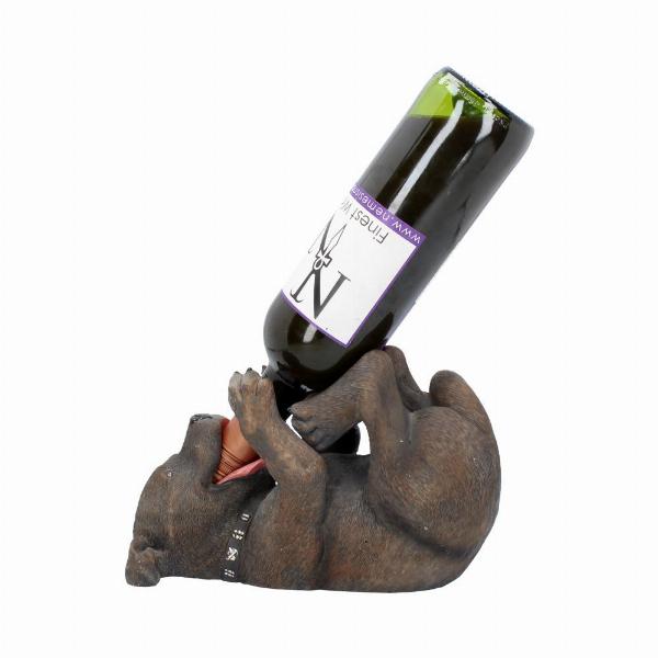 Photo #2 of product EXA80033 - Staffordshire Bull Terrier Dog Guzzler Wine Bottle Holder