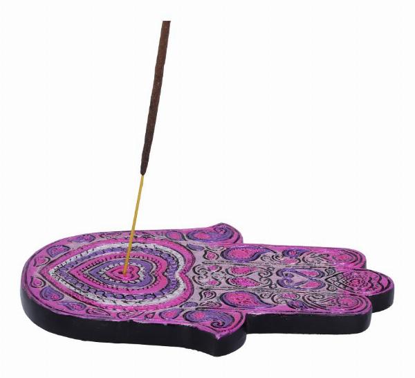 Photo #2 of product U5505T1 - Set of 4 Hamsa's Love Hand Incense Stick Burner