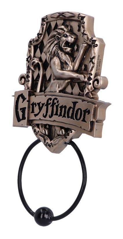 Photo #2 of product B6306X3 - Officially Licensed Harry Potter Gryffindor Crest Door Knocker Bronze 24.5cm