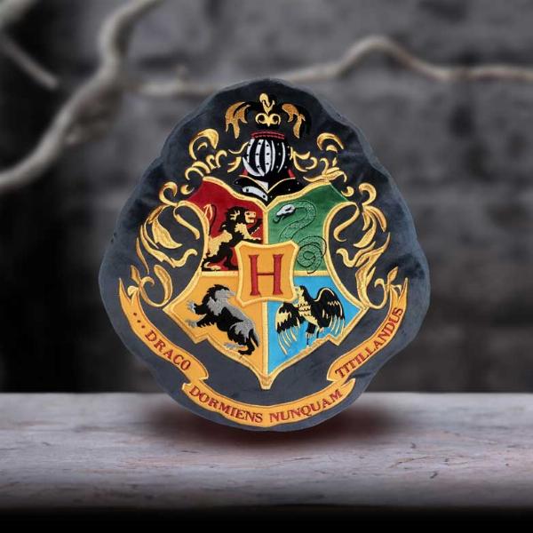 Photo #2 of product C6227W2 - Harry Potter Hogwarts Crest Soft To Touch Cushion 40cm