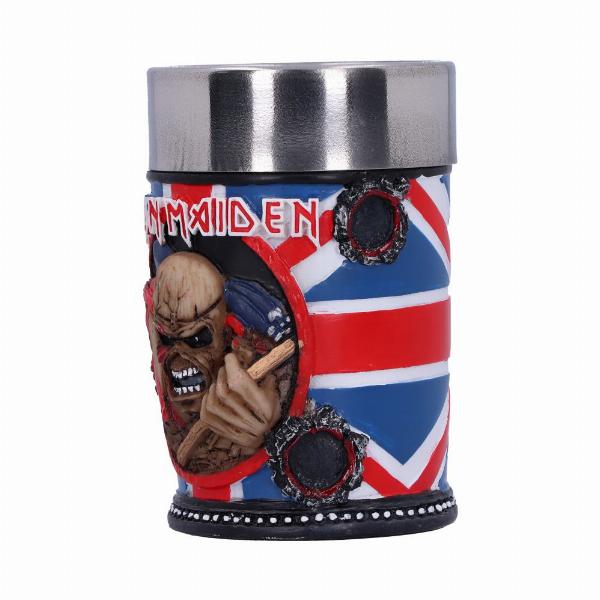 Photo #2 of product B4126M8 - Iron Maiden Eddie The Trooper Shot Glass Officially Licensed Merchandise