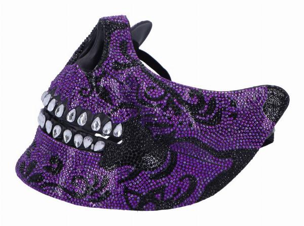 Photo #4 of product D7112B25 - Fancy Dress Jewelled Masquerade Mask Cosplay (Purple)