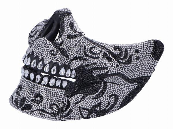 Photo #4 of product D7110B25 - Fancy Dress Jewelled Masquerade Mask Cosplay (Silver)