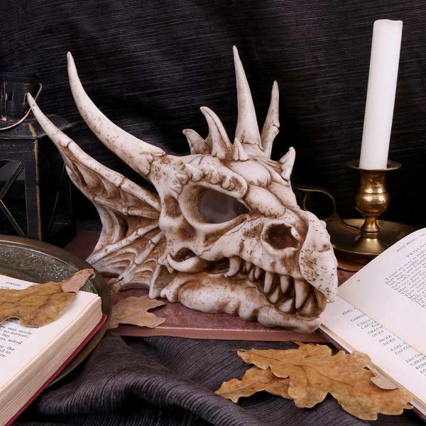 Photo #5 of product U4505N9 - Lumo Luminescent Light Up Dragon Skull