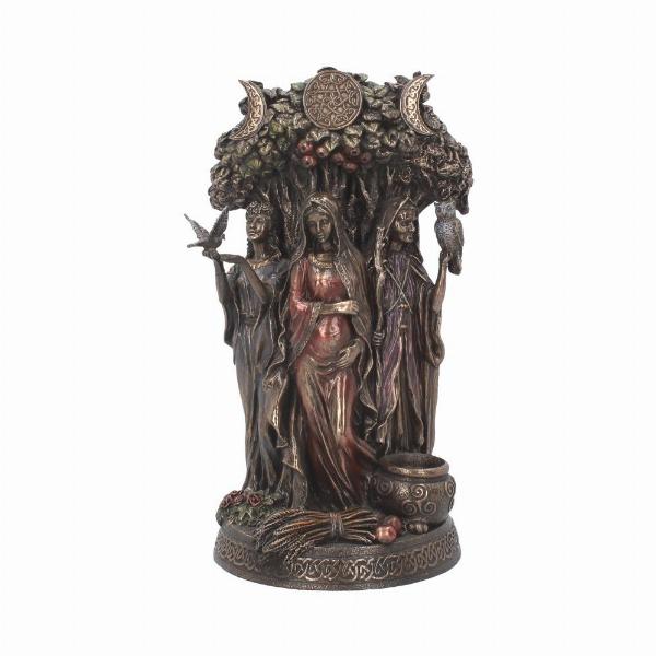 Photo #5 of product H3151H7 - Bronzed Maiden, Mother, Crone Triple Moon Figurine