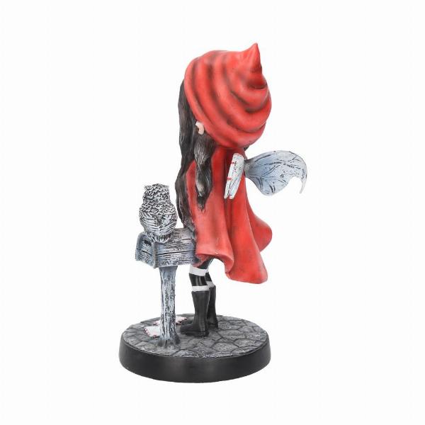 Photo #3 of product D2027F6 - Missing You Red Hooded Fairy with Mailbox