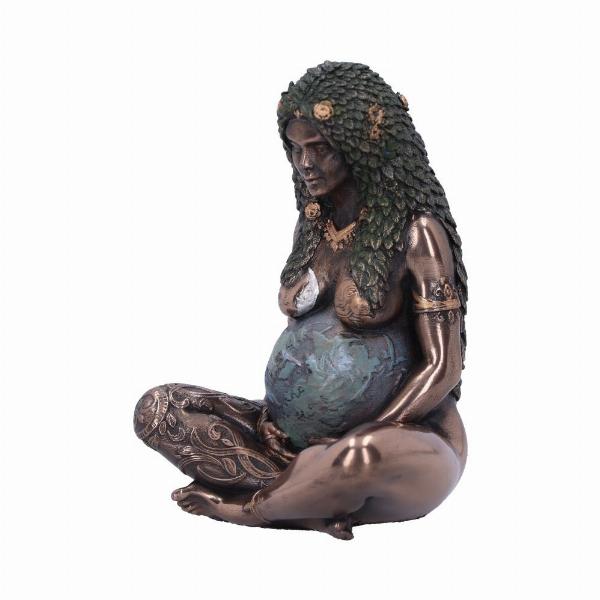 Photo #2 of product E5777U1 - Mini Bronze Mother Earth Art Figurine 8.5cm