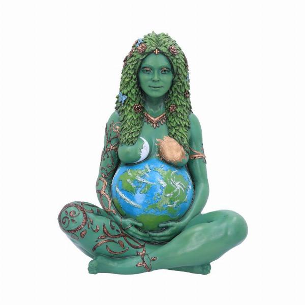 Photo #1 of product E5243S0 - Large Ethereal Mother Earth Gaia Art Statue Painted Figurine