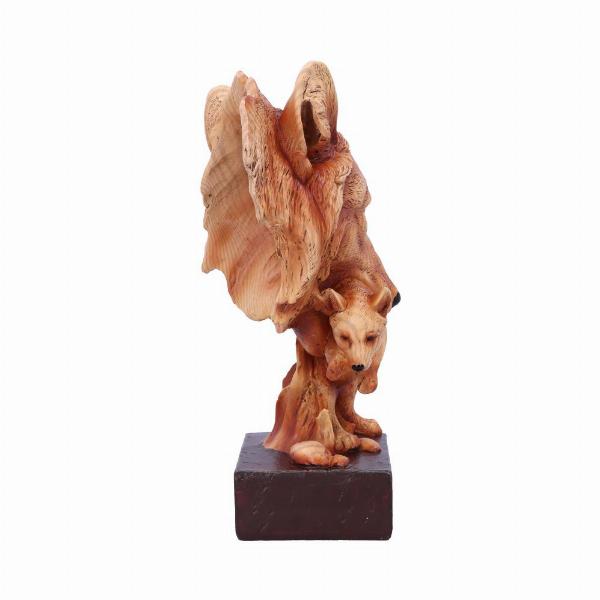 Photo #4 of product H5034R0 - Natural Protection Wolf Mother and Cub Wood Effect Bust