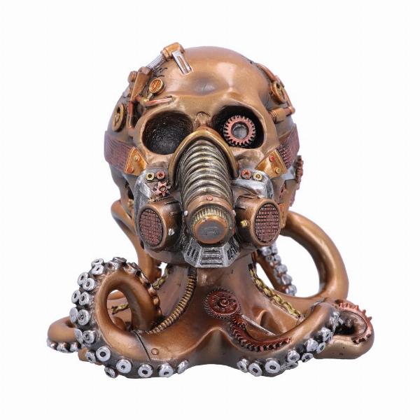 Photo #2 of product U6139W2 - Octo Respiration Bronze Steampunk Skull 18cm