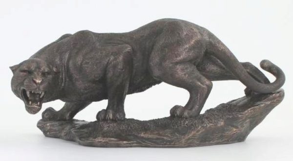 Photo of Panther Bronze Figurine 32 cm