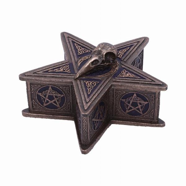 Photo #2 of product D5754U1 - Pentagram Raven Box 16.5cm