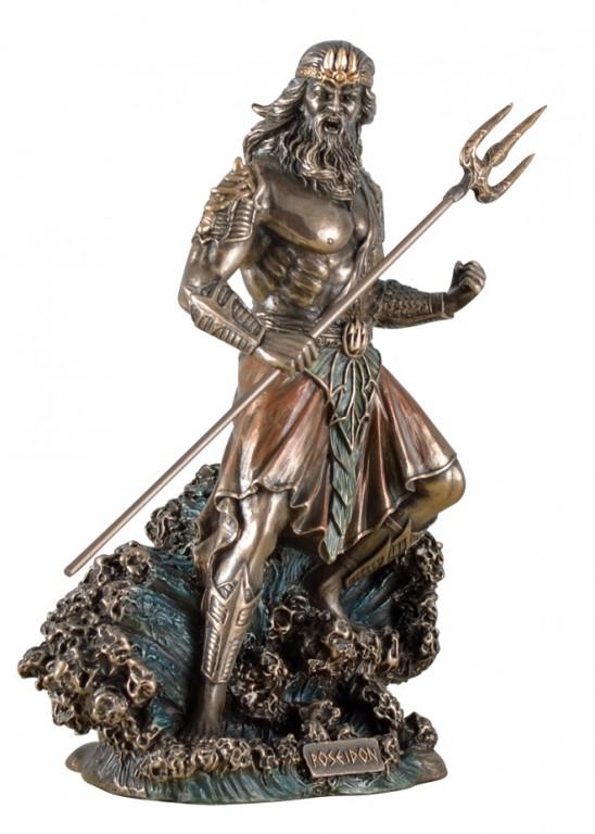 Poseidon God of the Sea Bronze Figurine 20 cm | Bronze Gifts