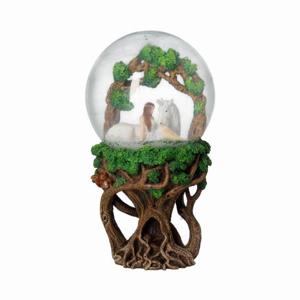 Photo #5 of product B4074M8 - Anne Stokes Pure Heart Unicorn Snowglobe