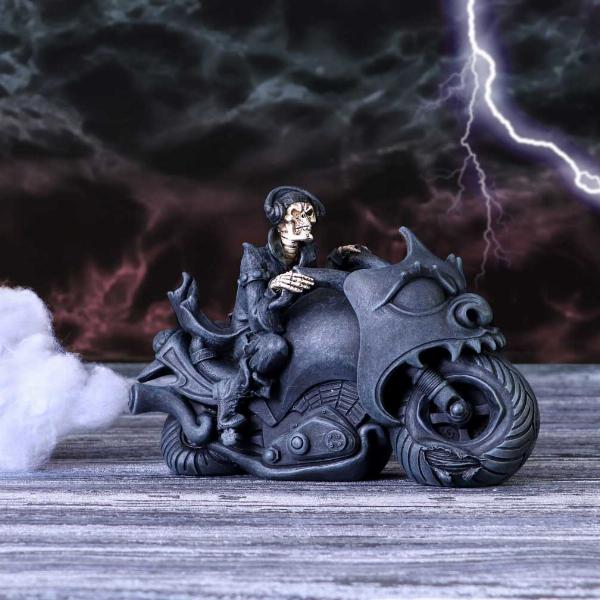 Photo #1 of product U5945V2 - Rebel Rider Skeleton Biker Figurine 19cm