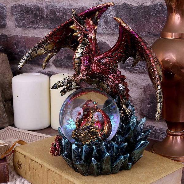 Photo #5 of product U4500N9 - Ruby Oracle Red Dragon Fortune Seer Figurine 18.5cm