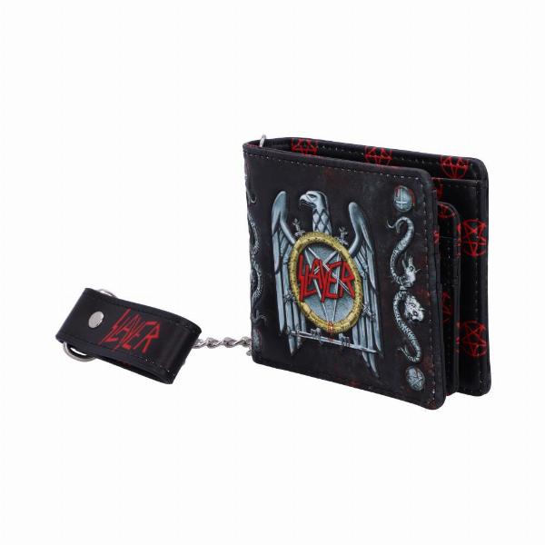 Photo #2 of product B5523T1 - Officially Licensed Slayer Eagle Logo Embossed Wallet Purse
