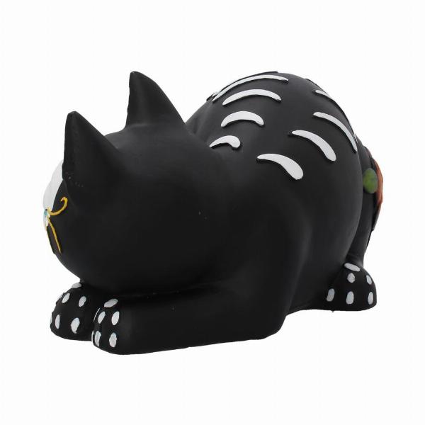 Photo #3 of product C4037K8 - Sleepy Sugar Figurine Mexican Day of the Dead Sugar Skull Cat Ornament