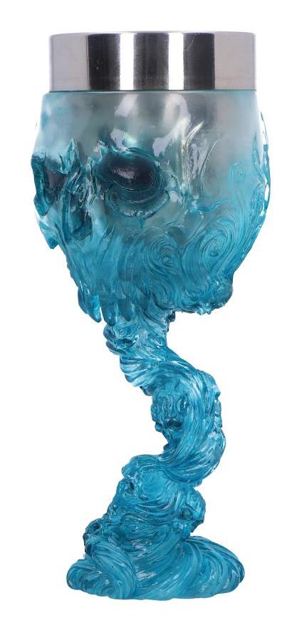 Photo #2 of product B6789B24 - Soul Spirit Clear Blue Skull Goblet