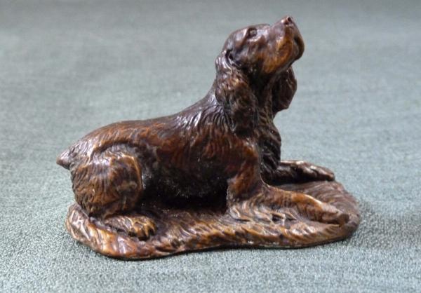 Photo of Spaniel Lying Bronze Ornament Small