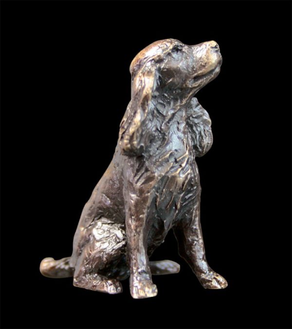 Photo of Spaniel Sitting Bronze Miniature (Butler and Peach)