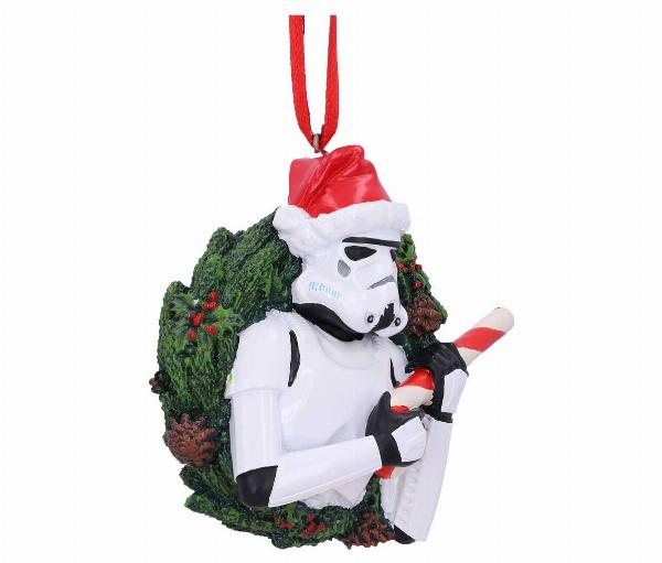 Photo #3 of product B5695U1 - Officially Licensed Stormtrooper Wreath Hanging Ornament