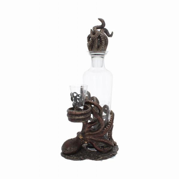 Photo #4 of product D3144H7 - Tentacle Temptation Octopus Squid Bottle and Shot Glass Holder