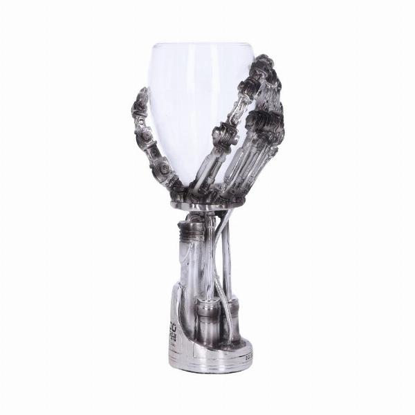 Photo #4 of product B1457D5 - Terminator 2 T-800 Hand Goblet Wine Glass Official Merchandise Judgment Day