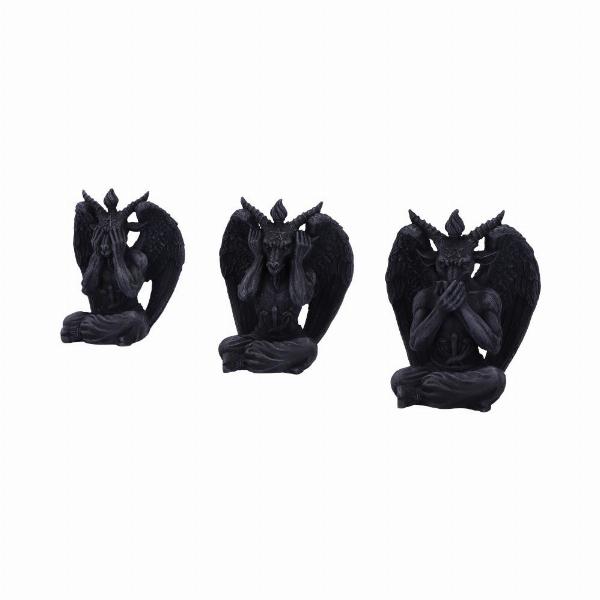 Photo #2 of product D5731U1 - Three Wise Baphomet Figurines 10.2cm