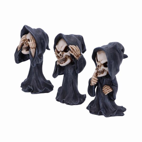 Photo #2 of product U5474T1 - Three Wise Reapers 11cm See No Hear No Speak No Evil Cartoon Grim Reapers