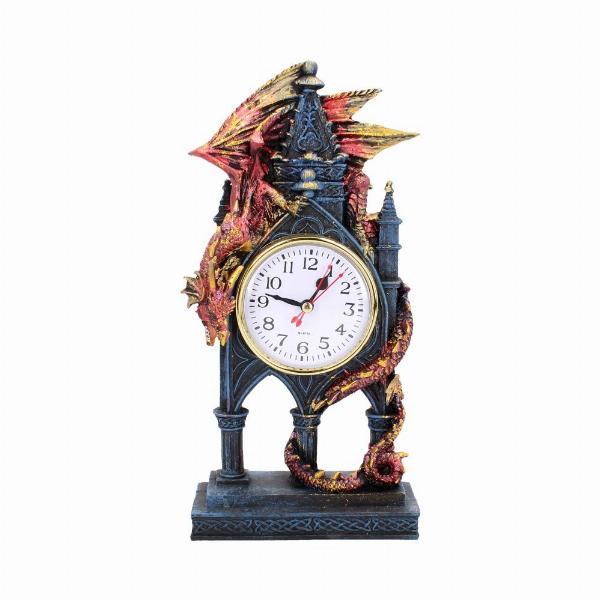 Photo #5 of product AL50380 - Red Dragon Gothic Fantasy Time Guardian Clock