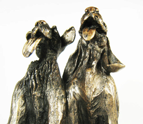 Photo of Tom and Fred Dogs Sculpture