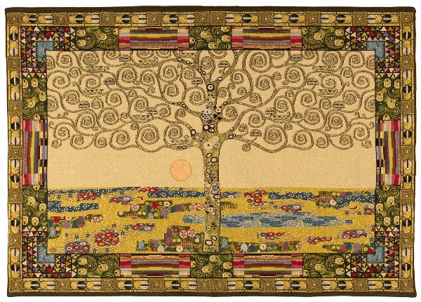 Phot of Tree Of Life By Gustav Klimt Wall Tapestry 1