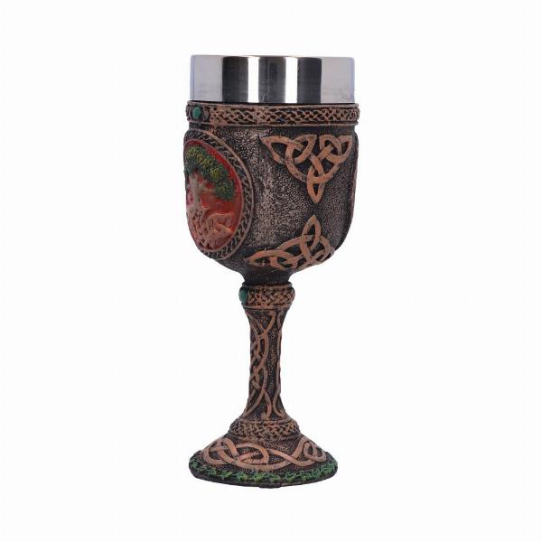 Photo #2 of product C1962F6 - Nemesis Now Celtic Tree Of Life Goblet Wine Glass 17.5cm