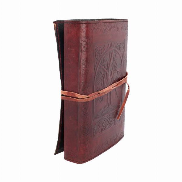 Photo #3 of product D1026C4 - Tree Of Life Bound Red Leather Embossed Journal 18 x 25cm