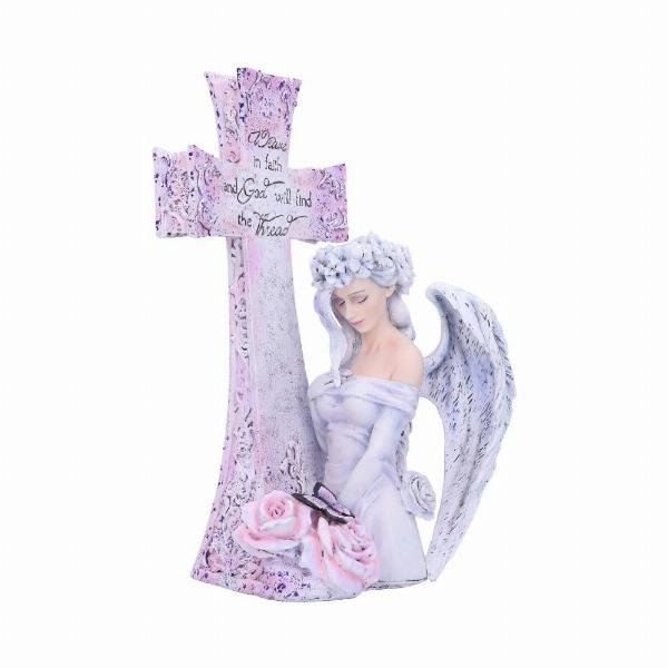 Photo #1 of product D5917V2 - Weave in Faith Angel Figurine by Jessica Galbreth 26cm