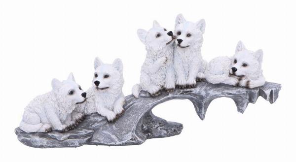 Photo #1 of product U6873C24 - Winter Litter White Wolf Ornament