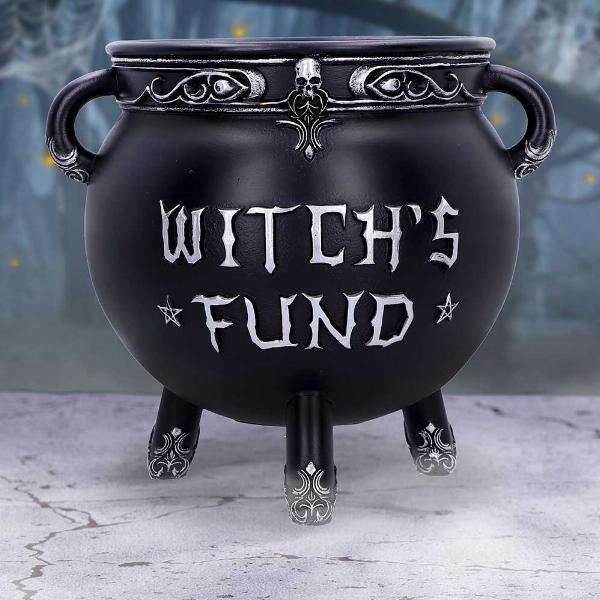 Photo #5 of product B6587Y3 - Witch's Fund Cauldron Money Box